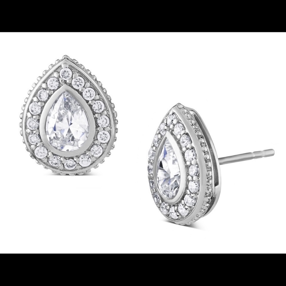 Paul Wright Teardrop CZ Diamond Earrings